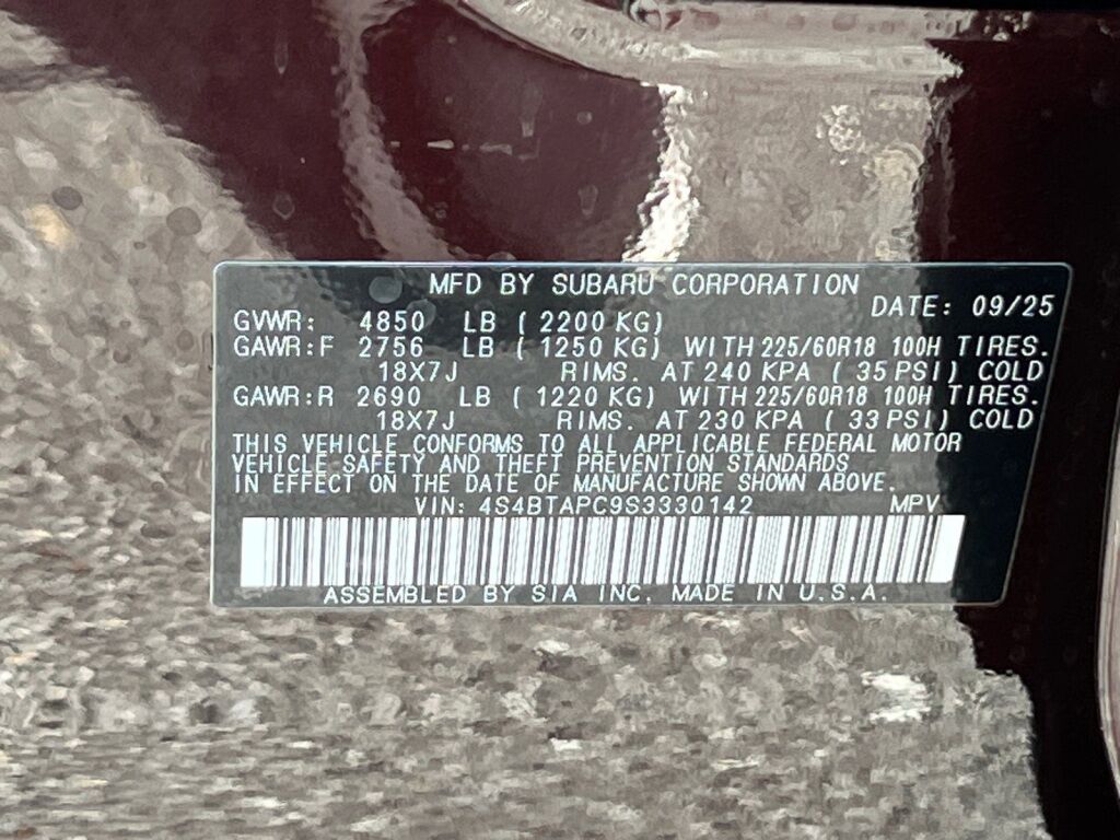 2025 Subaru OUTBACK Touring Hagerstown MD