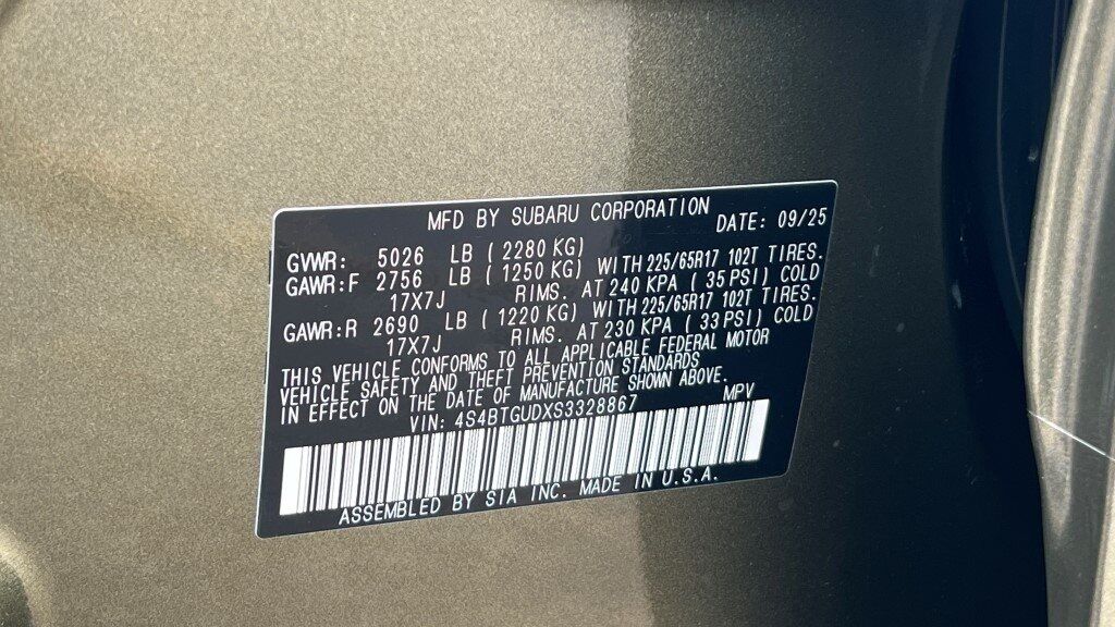 2025 Subaru OUTBACK Wilderness Fredericksburg VA