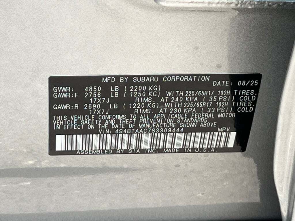 2025 Subaru Outback 2.5i Hagerstown MD