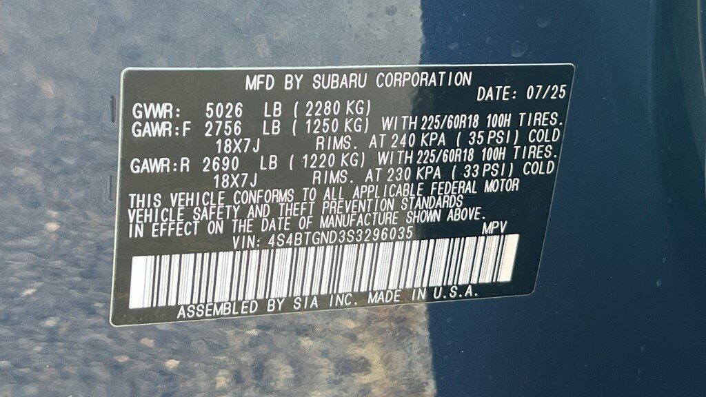 2025 Subaru Outback Limited XT Fredericksburg VA