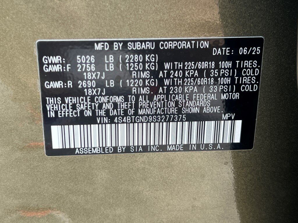 2025 Subaru Outback Limited XT Springfield VA