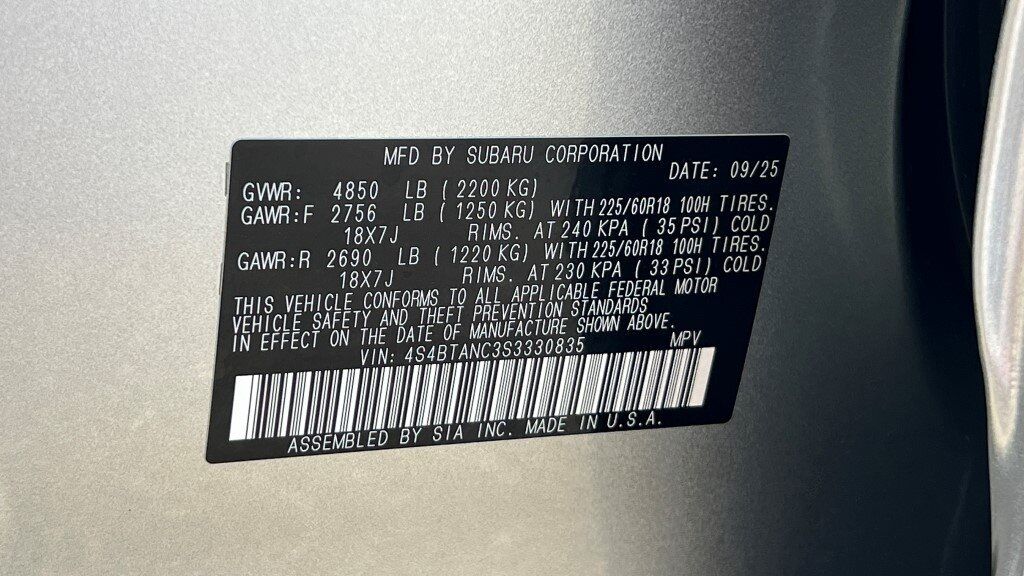 2025 Subaru Outback Limited Fredericksburg VA