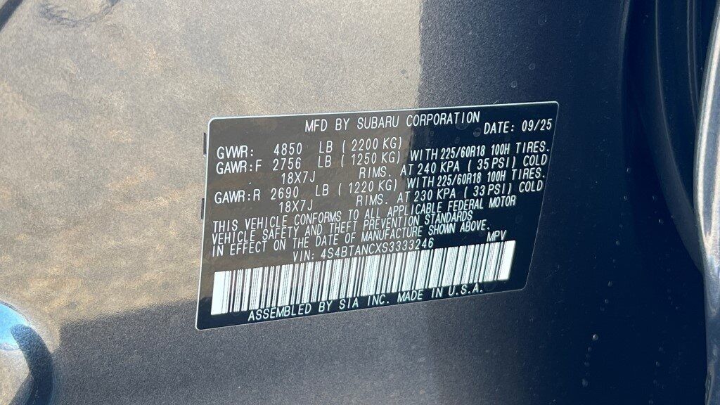 2025 Subaru Outback Limited Fredericksburg VA