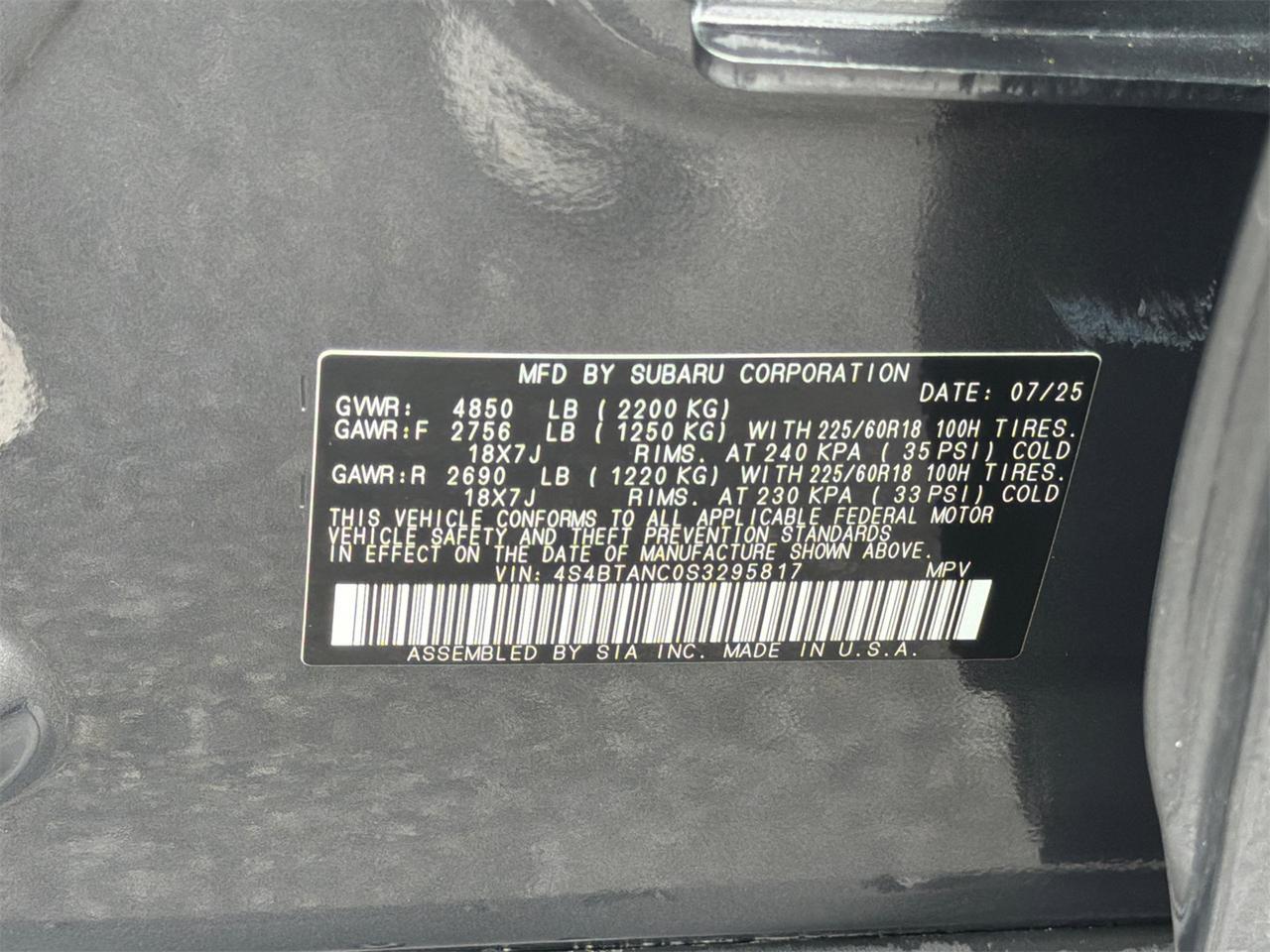 2025 Subaru Outback Limited Hagerstown MD