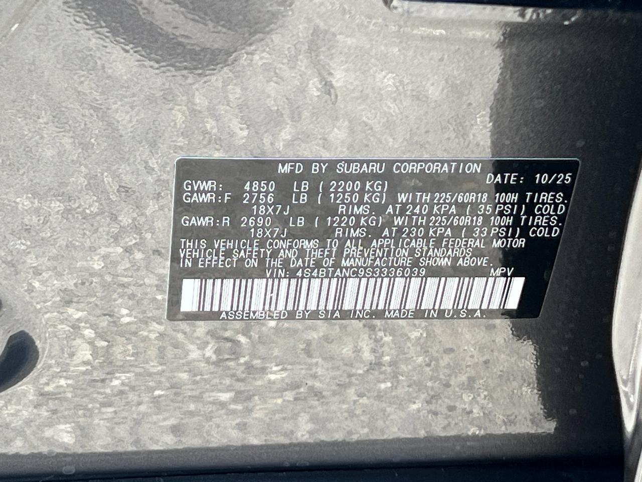 2025 Subaru Outback Limited Hagerstown MD