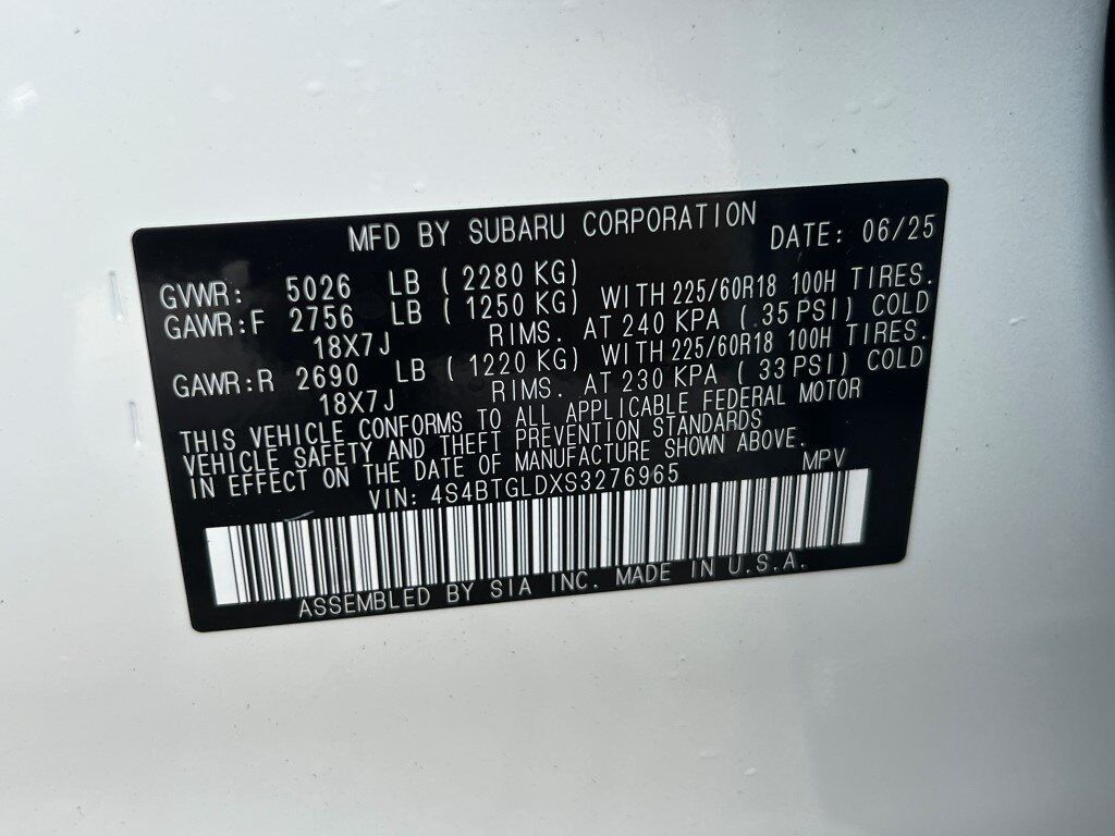 2025 Subaru Outback Onyx Edition XT Springfield VA