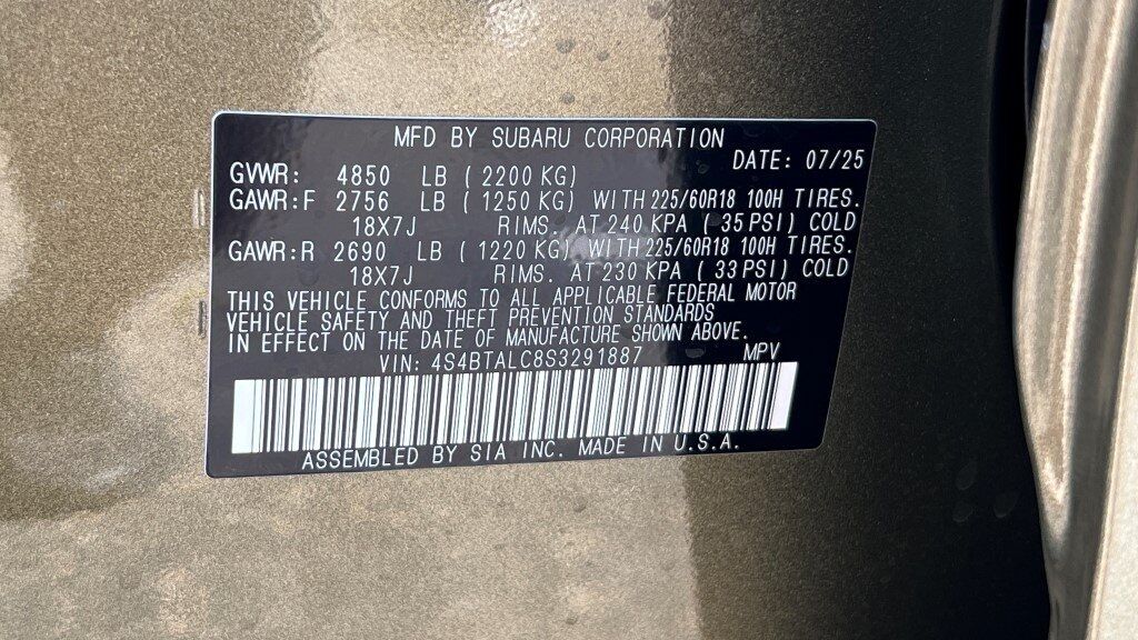 2025 Subaru Outback Onyx Edition Fredericksburg VA