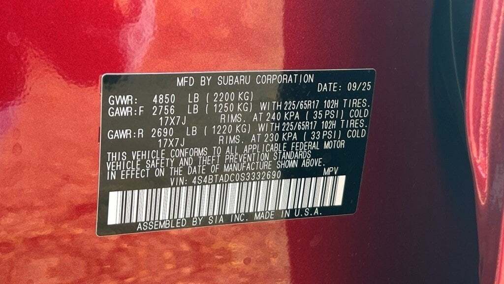 2025 Subaru Outback Premium Fredericksburg VA