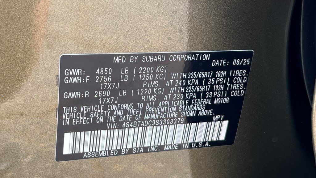 2025 Subaru Outback Premium Fredericksburg VA
