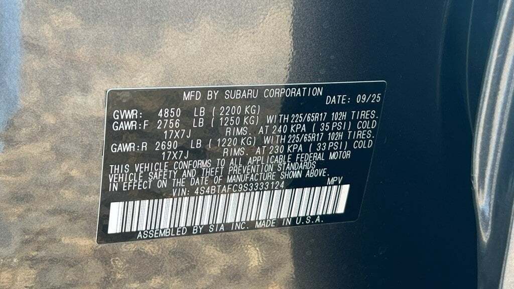 2025 Subaru Outback Premium Fredericksburg VA