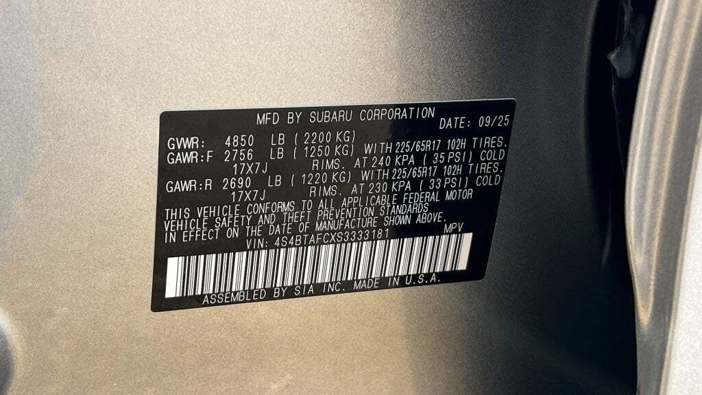 2025 Subaru Outback Premium Fredericksburg VA