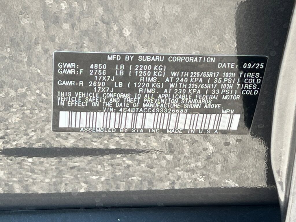 2025 Subaru Outback Premium Hagerstown MD