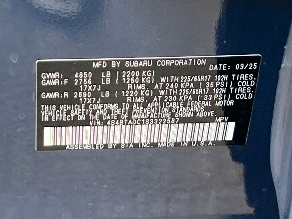 2025 Subaru Outback Premium Hagerstown MD