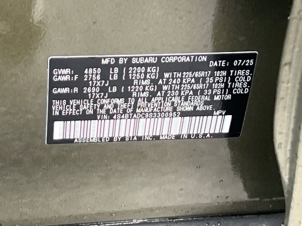 2025 Subaru Outback Premium Hagerstown MD