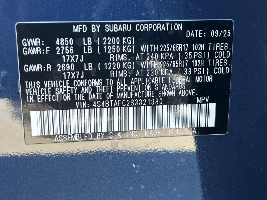 2025 Subaru Outback Premium Springfield VA