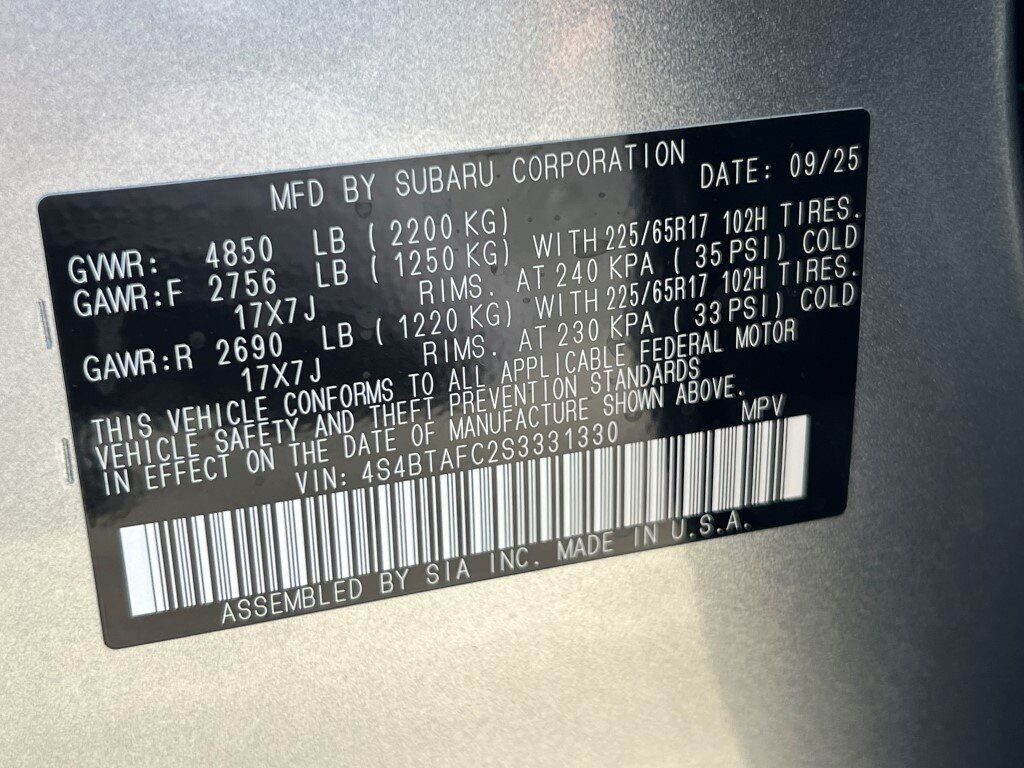 2025 Subaru Outback Premium Springfield VA