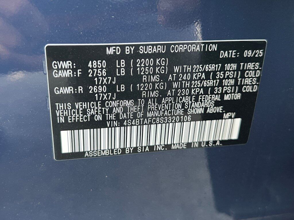 2025 Subaru Outback Premium Springfield VA