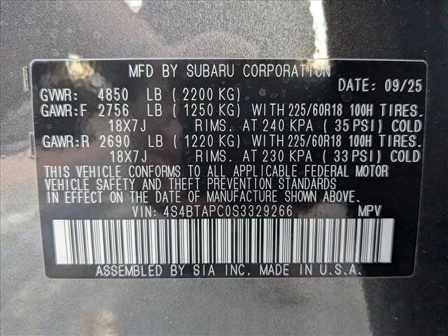 2025 Subaru Outback Touring Roseville CA