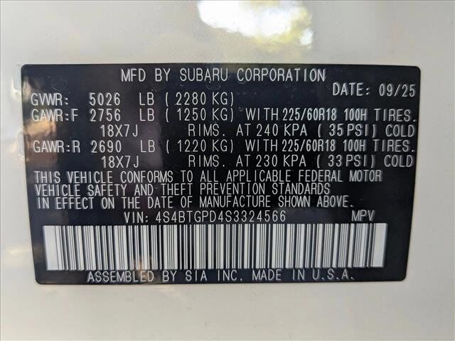 2025 Subaru Outback Touring XT Roseville CA