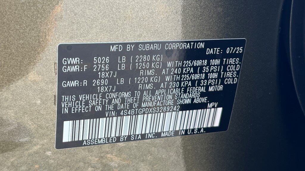 2025 Subaru Outback Touring XT Fredericksburg VA