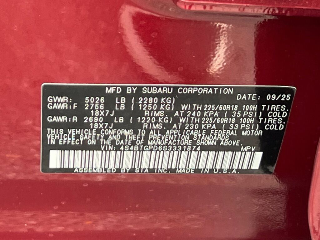 2025 Subaru Outback Touring XT Hagerstown MD