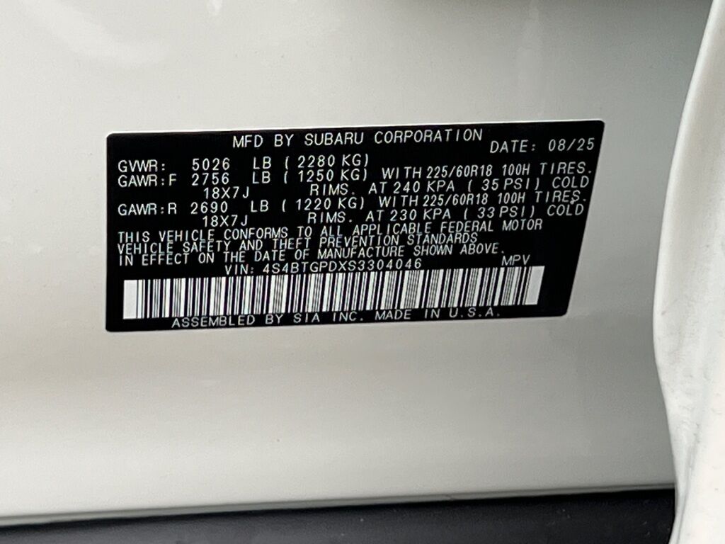 2025 Subaru Outback Touring XT Hagerstown MD