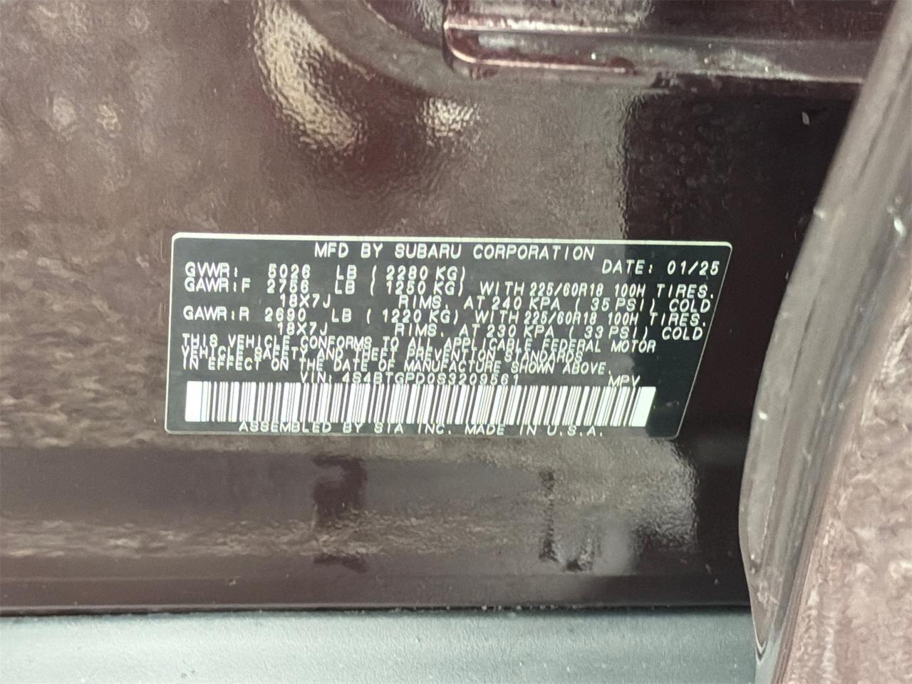 2025 Subaru Outback Touring XT Hagerstown MD