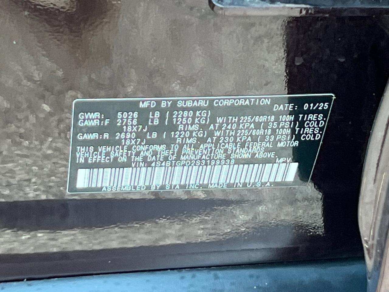 2025 Subaru Outback Touring XT Hagerstown MD