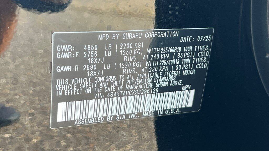 2025 Subaru Outback Touring Fredericksburg VA