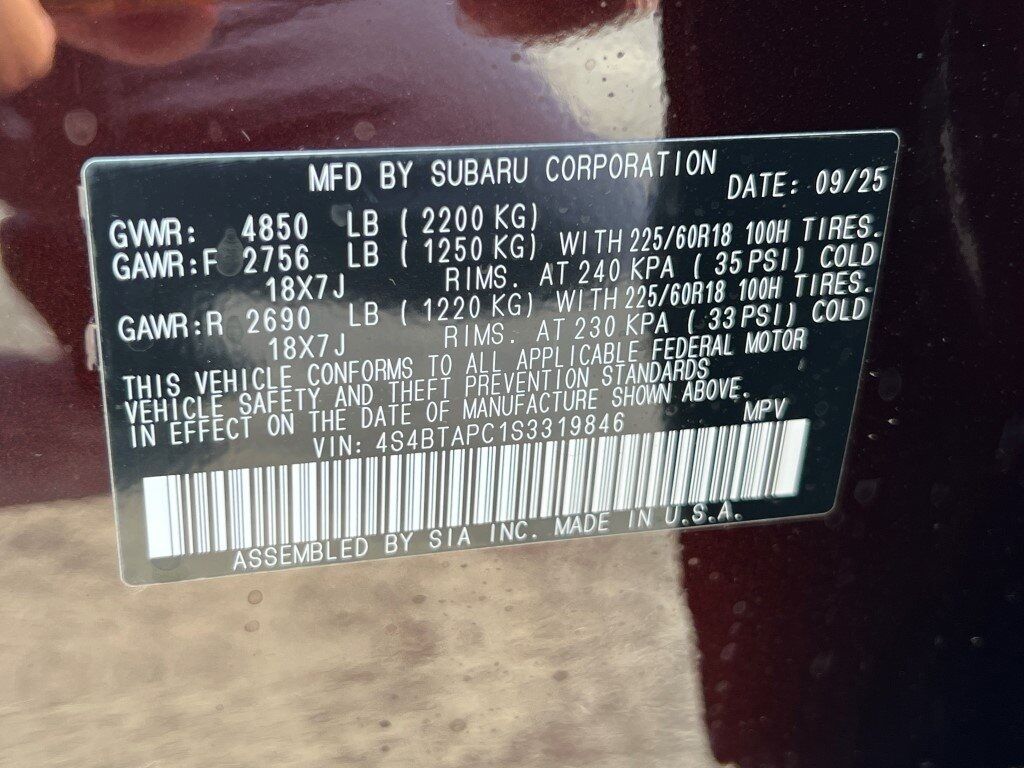 2025 Subaru Outback Touring Springfield VA