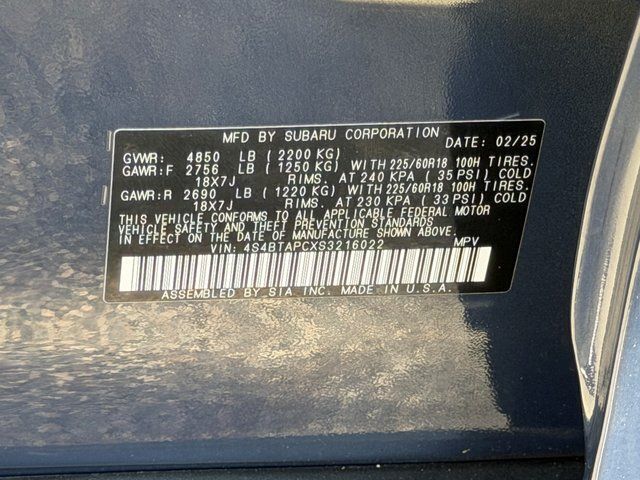 2025 Subaru Outback Touring Springfield VA