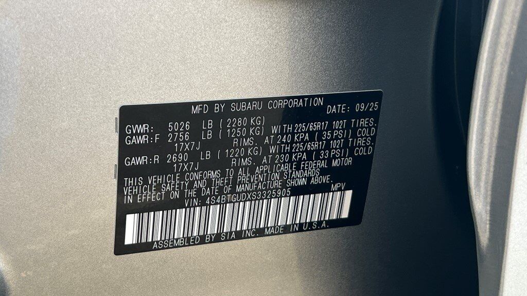 2025 Subaru Outback Wilderness Fredericksburg VA