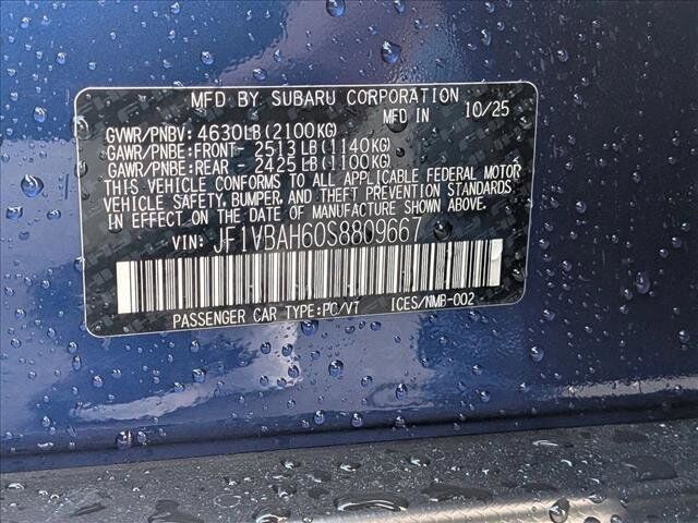 2025 Subaru WRX Premium Roseville CA