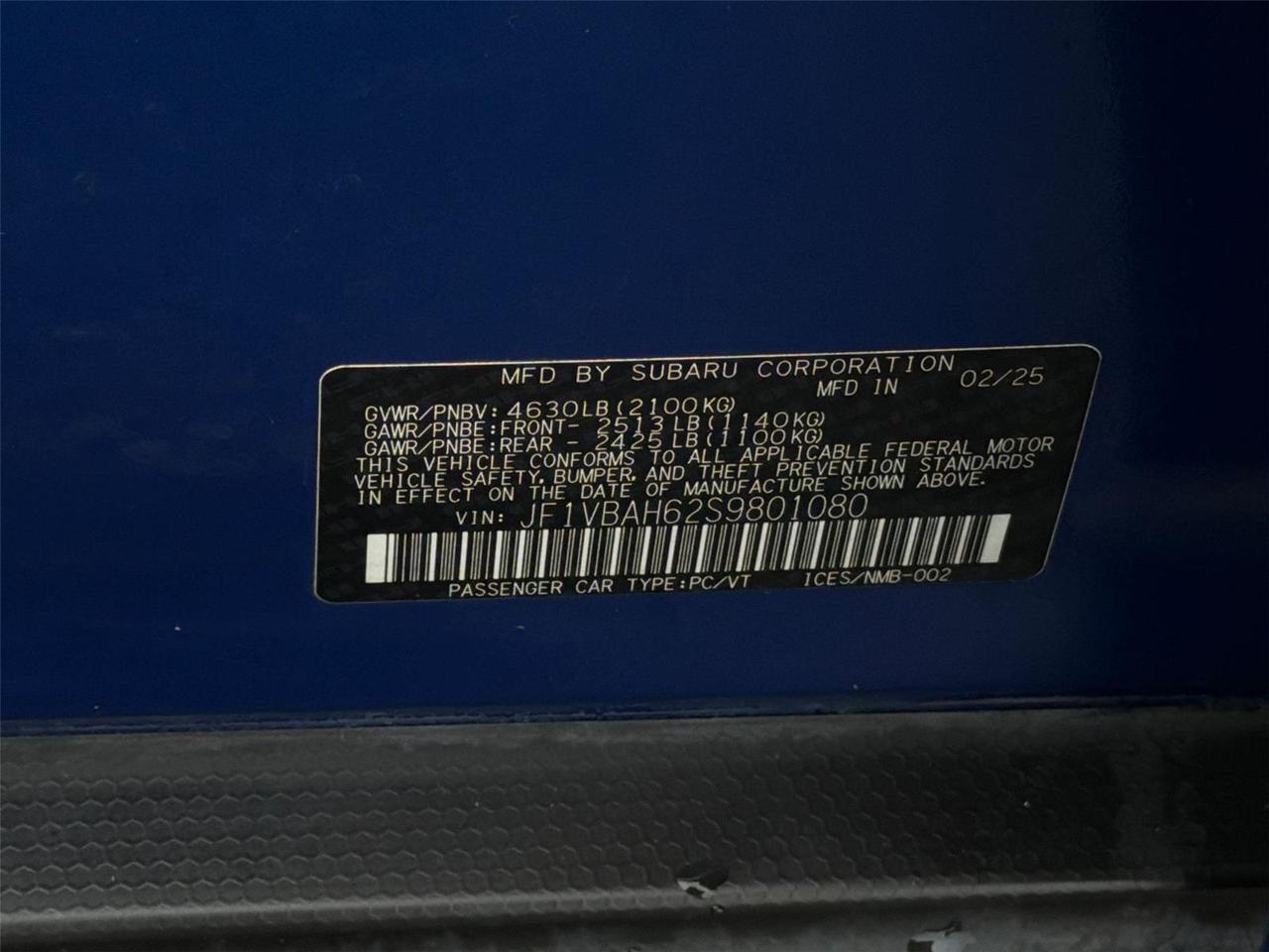 2025 Subaru WRX Premium Hagerstown MD