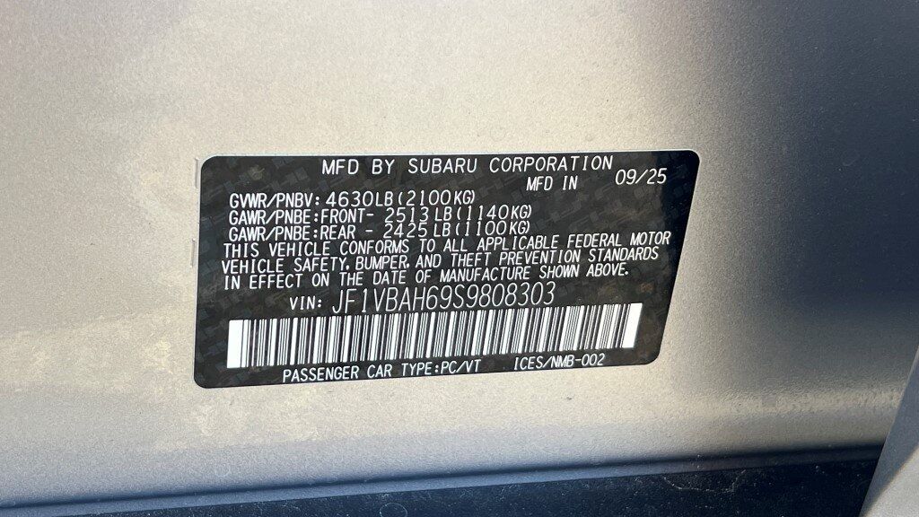 2025 Subaru WRX Premium Fredericksburg VA