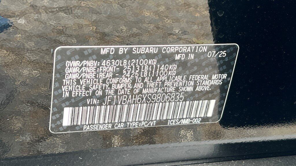 2025 Subaru WRX Premium Fredericksburg VA