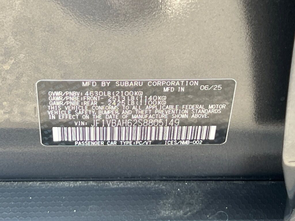 2025 Subaru WRX Premium Hagerstown MD