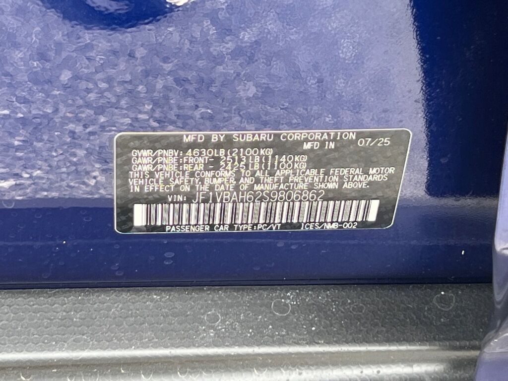 2025 Subaru WRX Premium Hagerstown MD