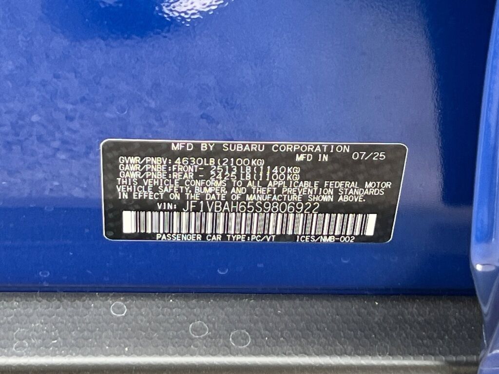2025 Subaru WRX Premium Hagerstown MD