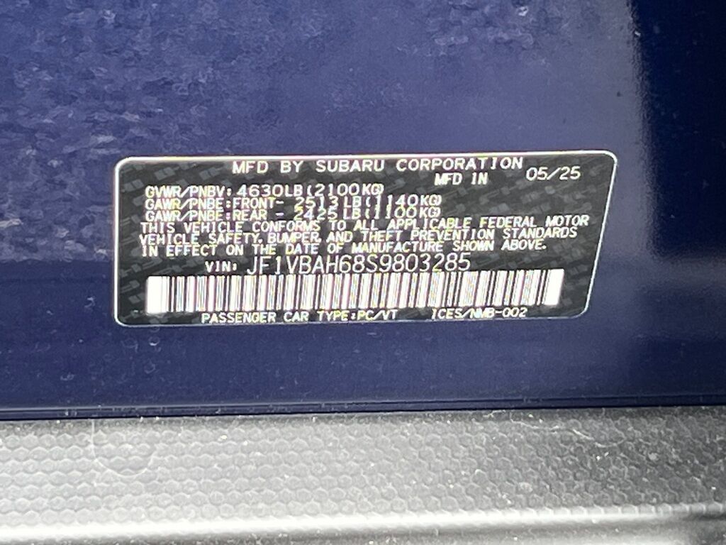 2025 Subaru WRX Premium Hagerstown MD