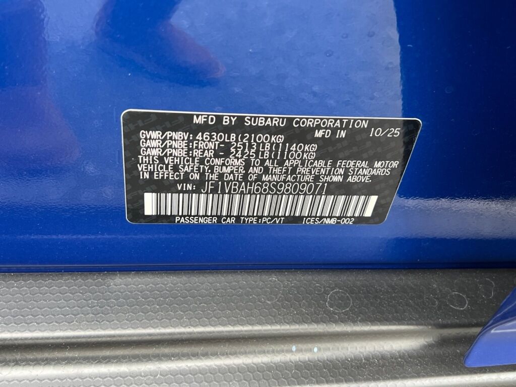 2025 Subaru WRX Premium Hagerstown MD