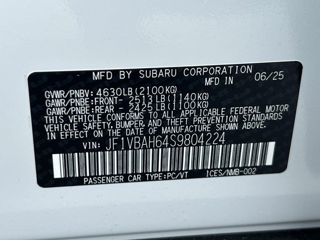 2025 Subaru WRX Premium Springfield VA