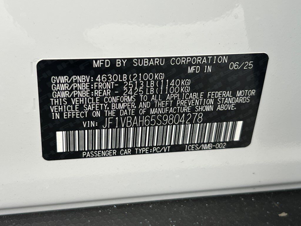 2025 Subaru WRX Premium Springfield VA