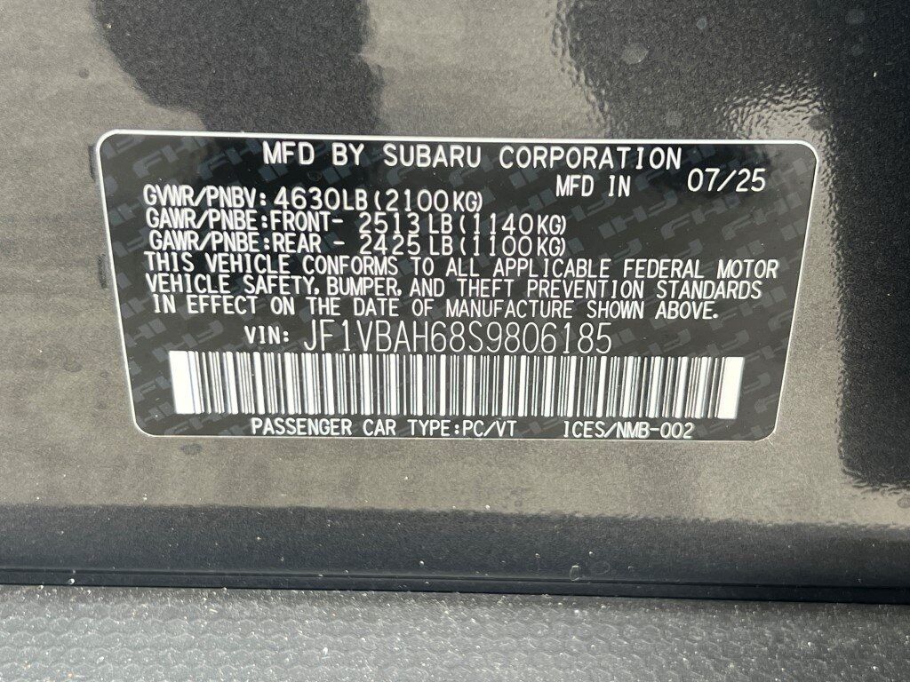 2025 Subaru WRX Premium Springfield VA