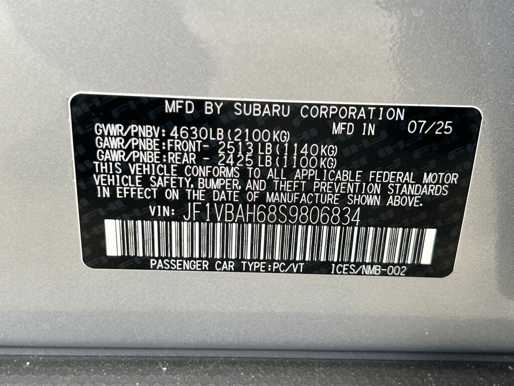 2025 Subaru WRX Premium Springfield VA
