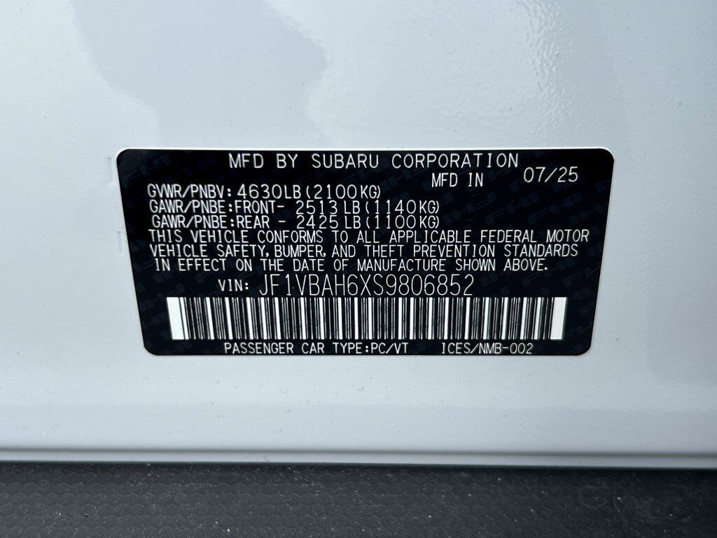 2025 Subaru WRX Premium Springfield VA