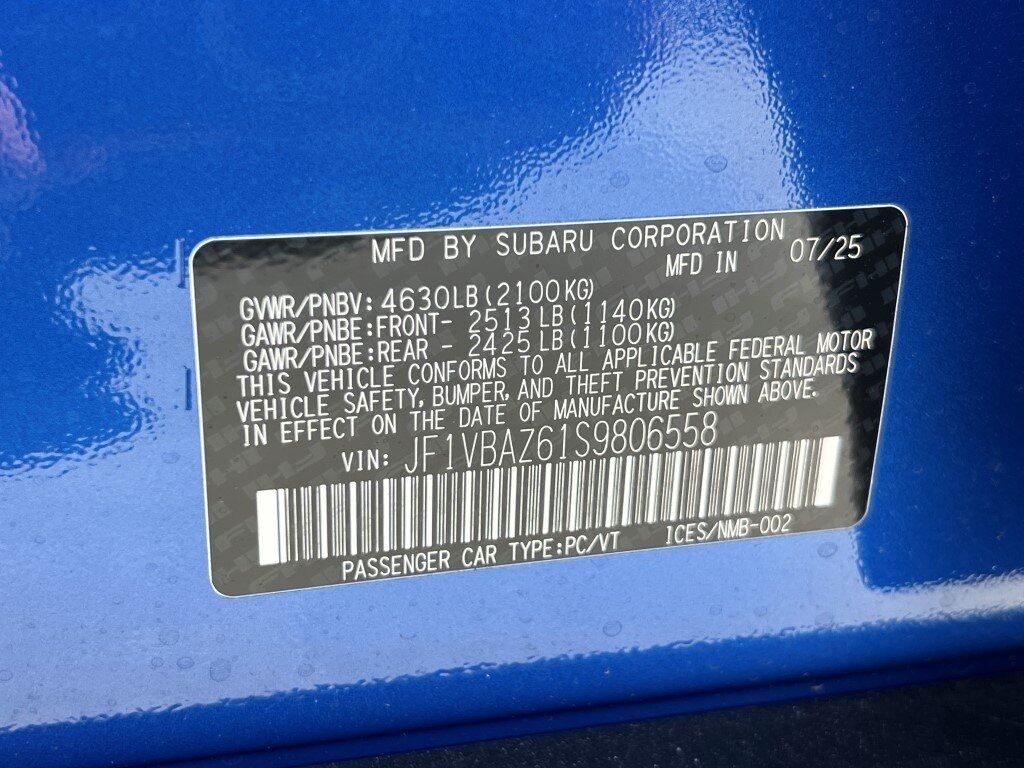 2025 Subaru WRX TS Springfield VA