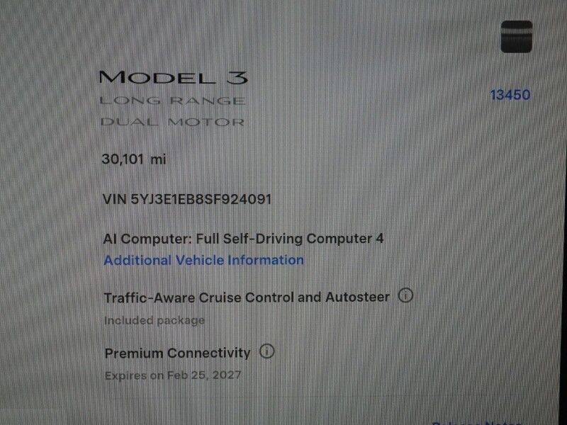 2025 Tesla Model 3 Long Range AWD *AUTOPILOT, NAVIGATION, SAFETY ALERTS, ADAPTIVE CRUISE, SURROUND VIEW CAMERAS, PANORAMA GLASS ROOF, CLIMATE SEATS, HEATED STEERING, WIRELESS CHARGING Round Rock TX