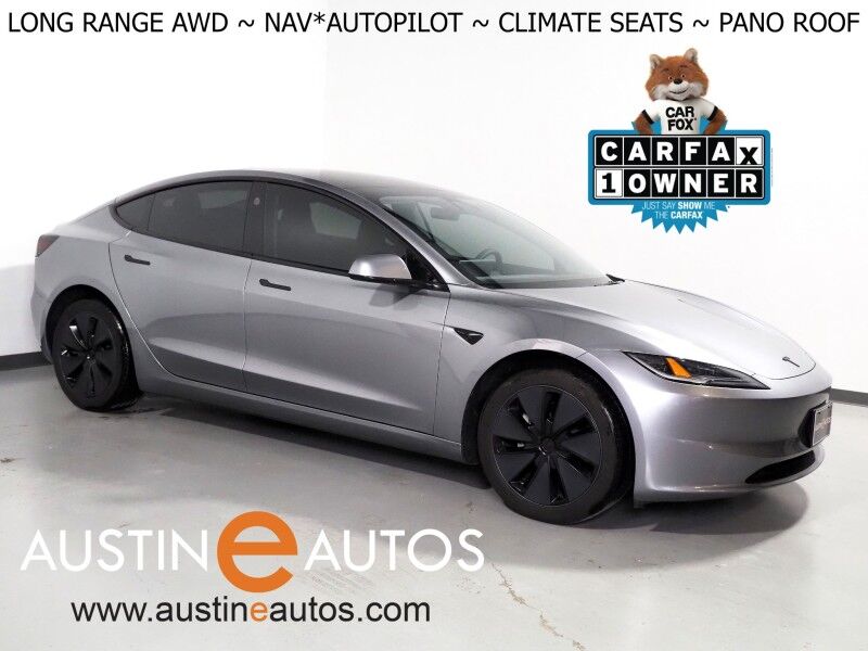 2025 Tesla Model 3 Long Range AWD *AUTOPILOT, NAVIGATION, SAFETY ALERTS, ADAPTIVE CRUISE, SURROUND VIEW CAMERAS, PANORAMA GLASS ROOF, CLIMATE SEATS, HEATED STEERING, WIRELESS CHARGING
