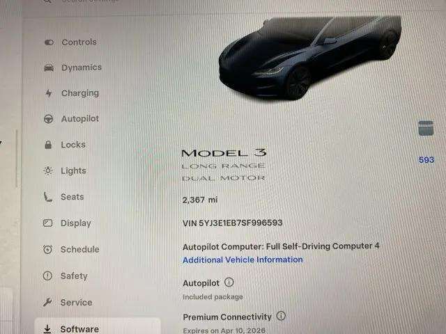 2025 Tesla Model 3 Long Range Dallas TX